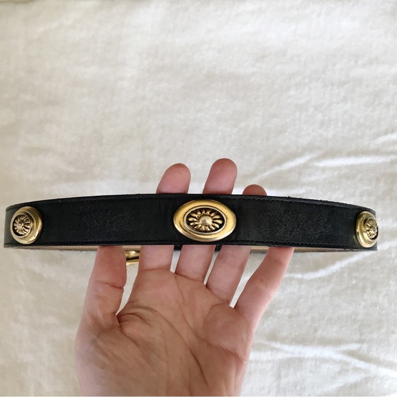 Vintage Cache Black Gold Statement Belt - Picture 2 of 12